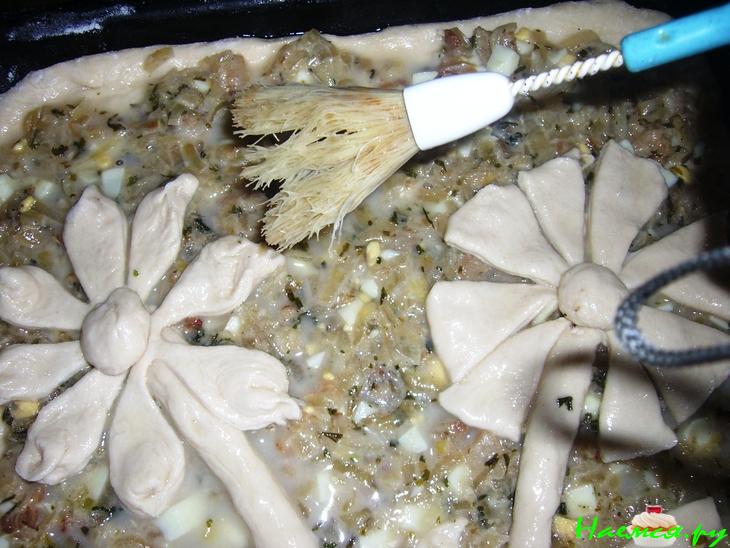 Открытый пирог с луком