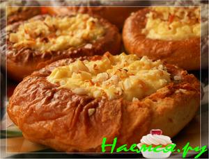 Ленивые ватрушки с орехами