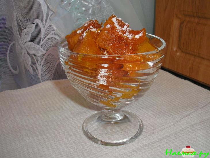 Тыква десертная с коньяком