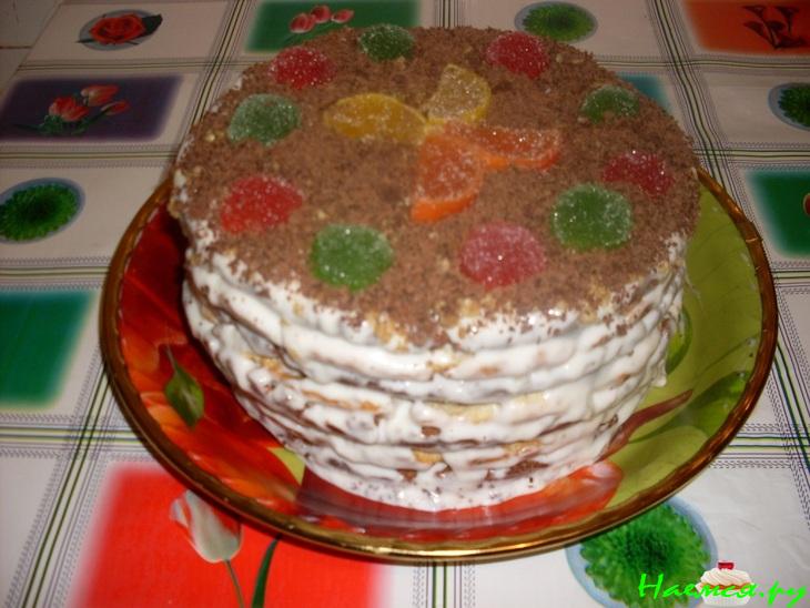 Торт 'Мишка' со сметанным кремом