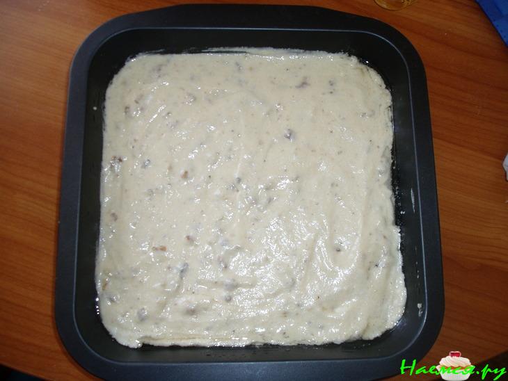 Пирог с грецкими орехами и коньяком