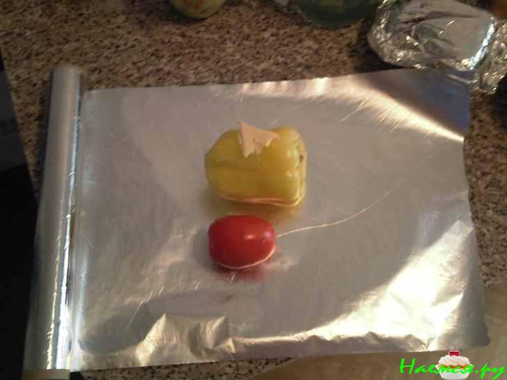 Перчик запеченный + шашлычок Перчик запеченный + шашлычок