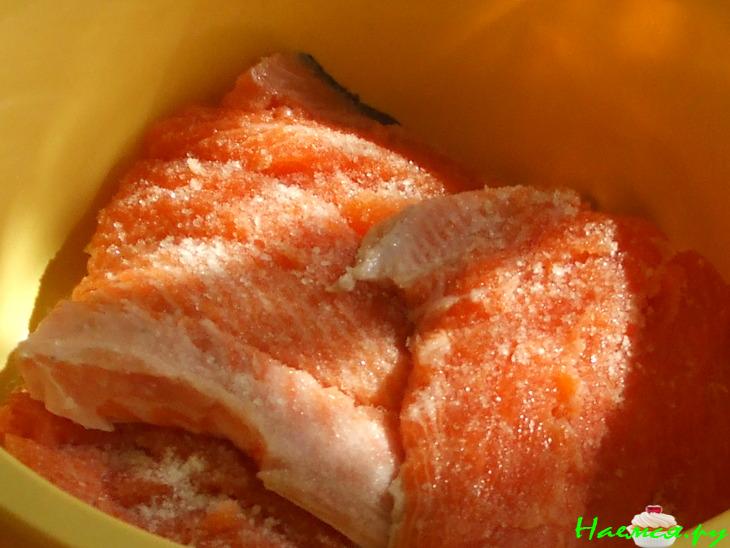 Свежесолёный лосось