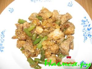 Свинина с салом по-восточному