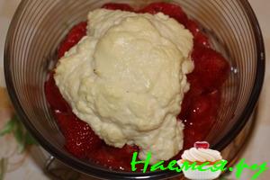 Тёплый клубничный "салат"