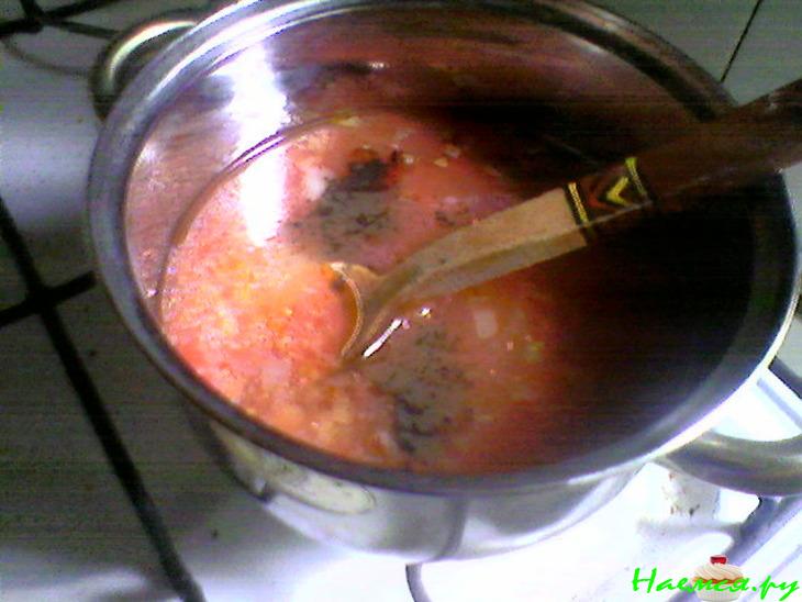 Томатный суп с треской