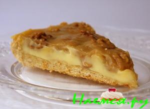 Ореховый пай с лимонным кремом и тоффи