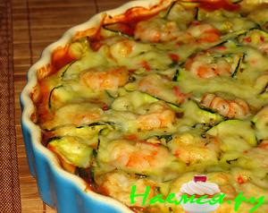 Запеканка из цуккини и креветок Запеканка из цуккини и креветок
