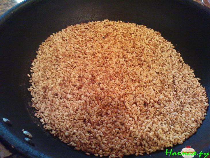 Овощи с кунжутом