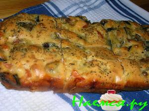 Закусочный кекс с баклажанами и помидорами