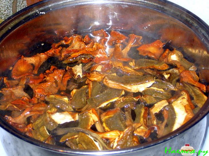 Суп из грибов ассорти из запасов