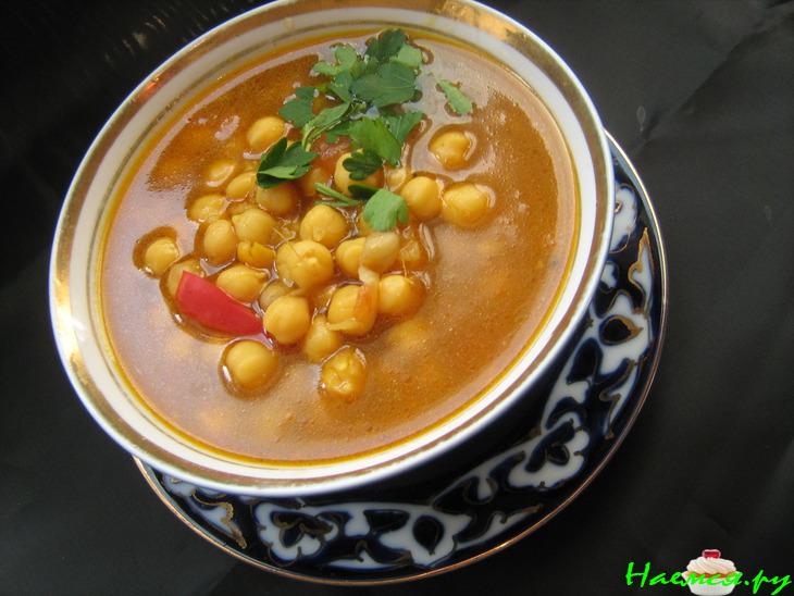 Постный нутовый суп. (Ещё один вариант)
