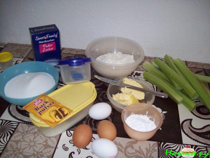 Пирог с ревенем и яблоками Пирог с ревенем и яблоками