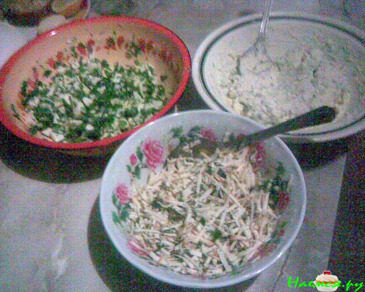 Большой семейный пирог с тремя начинками