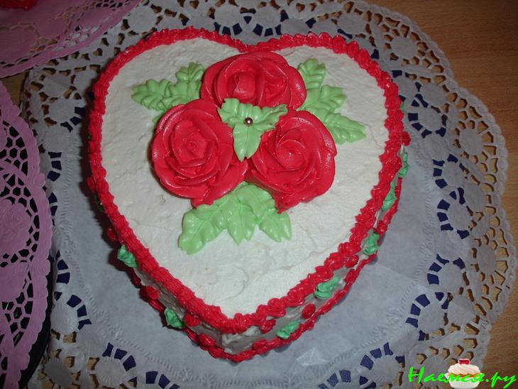 Торт бисквитный "Для любимого"