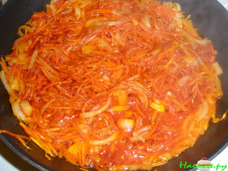 Мясо с картофелем в маринаде