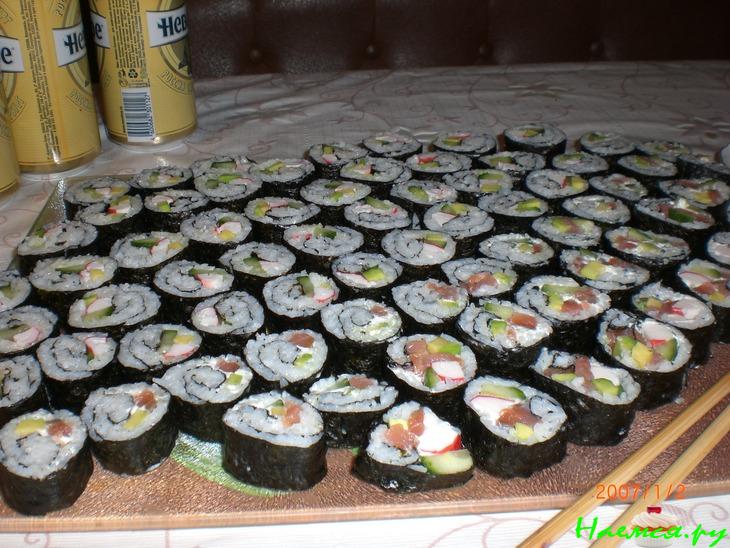 Роллы по-домашнему для хорошей компании