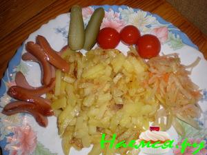 Жаренный картофель с луком