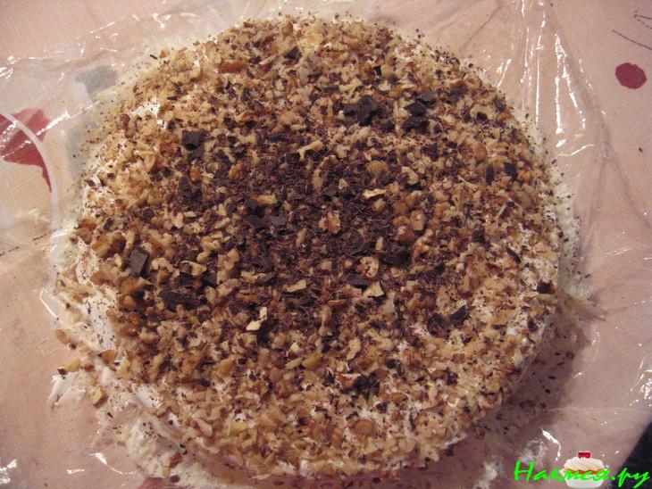 Торт с черносливом и грецкими орехами