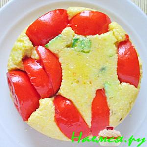 Полента с овощами