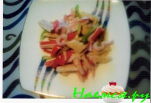 Салат с белой спаржей