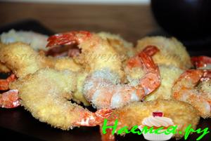 Креветки темпура