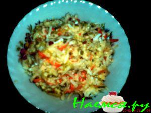 Салатик простой с черной редькой