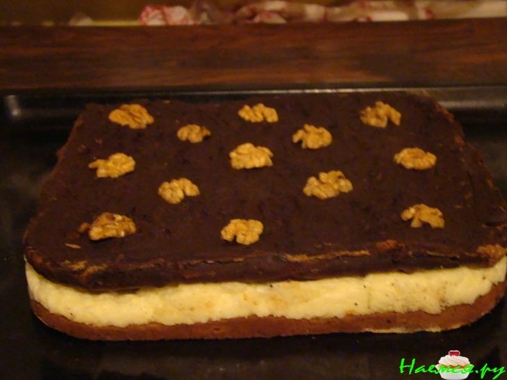 Торт "Баунти" в шоколадной глазури