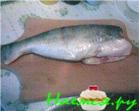 Пангасиус фаршированный, запеченный на гриле