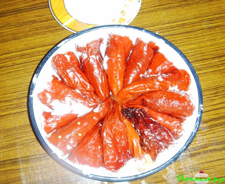 Запеченные фаршированные перцы (сушени чушки с кайма)
