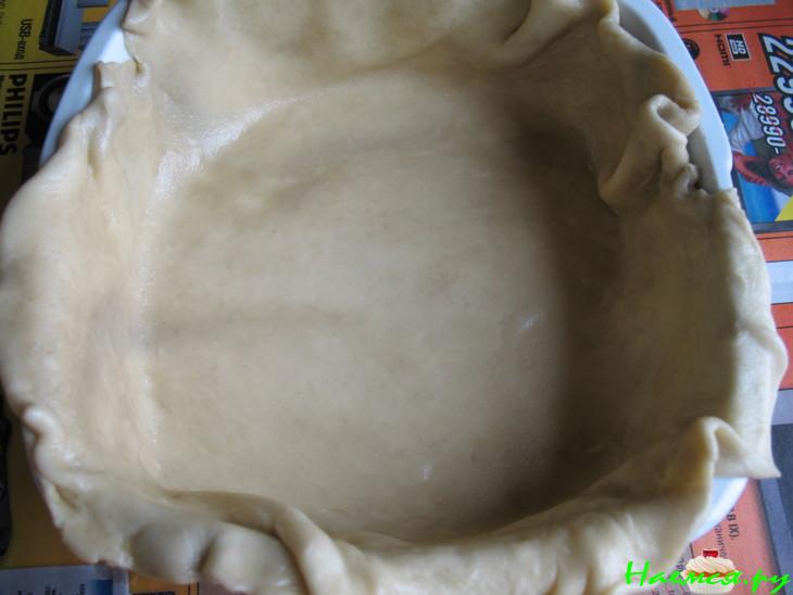 Пирог с креветками и брокколи