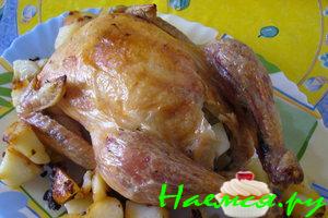 Курица фаршированная (маринованная)