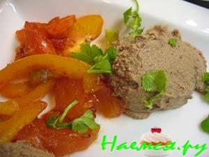Тёплый мусс из куриной печени Тёплый мусс из куриной печени