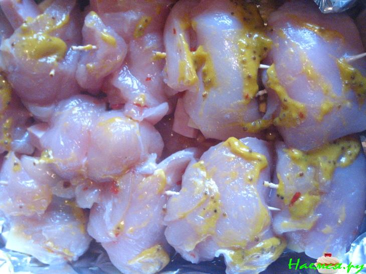 Куриные рулетикт с горчицей