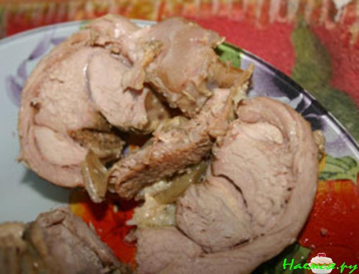 Мясо запеченное в фольге (телятина)