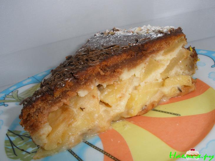 Яблочный пирог на печенье