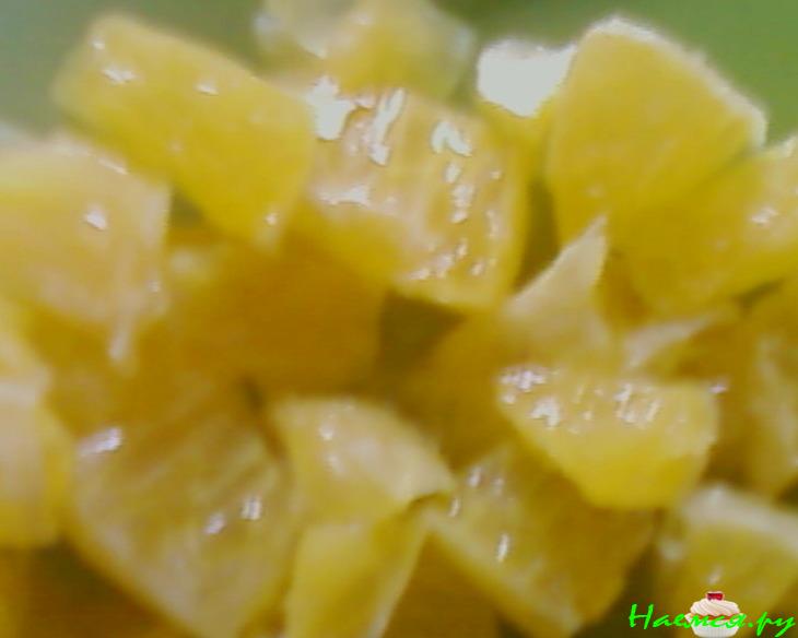 Салат "Экзотика" с грибами и крабовыми палочками