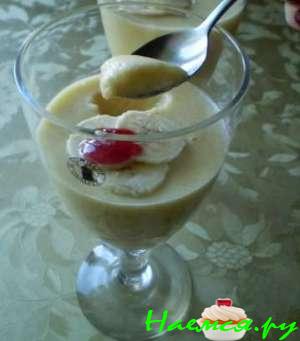 Бананово-апельсиновый мусс из манки Бананово-апельсиновый мусс из манки