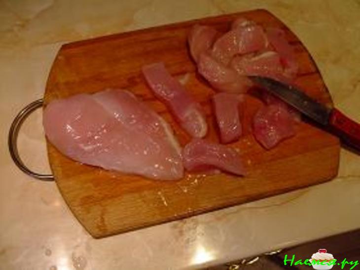 Курица с миндалем по-Гавайски