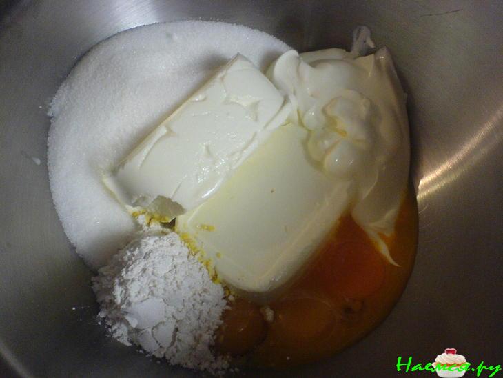 Пирог с черникой и сырной массой Пирог с черникой и сырной массой