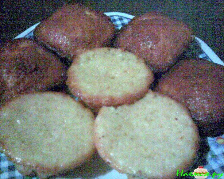 Творожные кексы (маффины) с ванильным пудингом