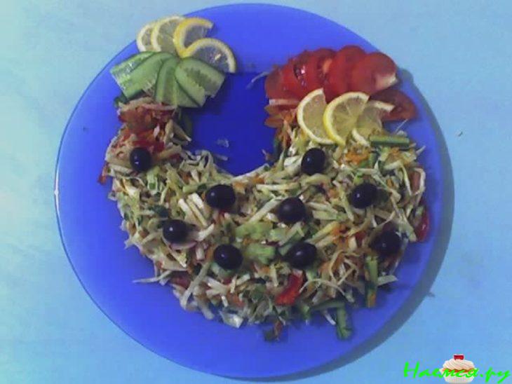 Салат "Петушиный хвост"