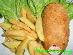 Куриные котлеты со сливочно-ореховой начинкой