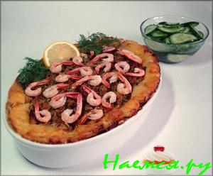 Картофельный гратен с горбушей Картофельный гратен с горбушей