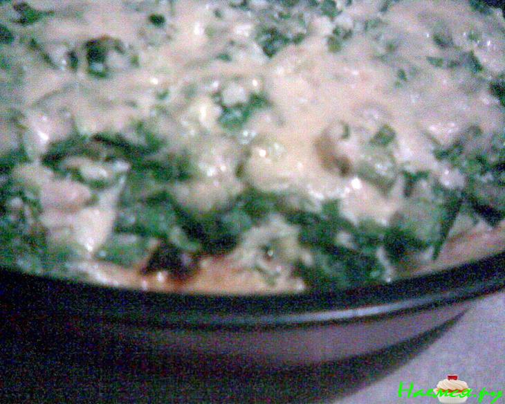 Открытый картофельный пирог - запеканка с зеленью