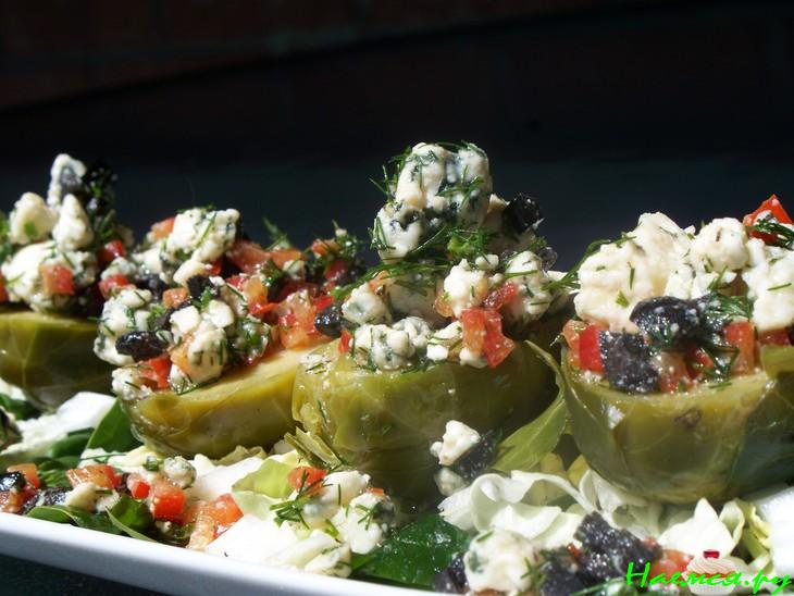 Закуска из брюссельской капусты с Рокфором 