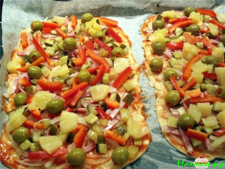 Пицца на тонкой основе (еще вариант)