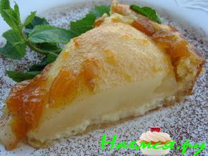 Грушевый пирог с заварным кремом Грушевый пирог с заварным кремом