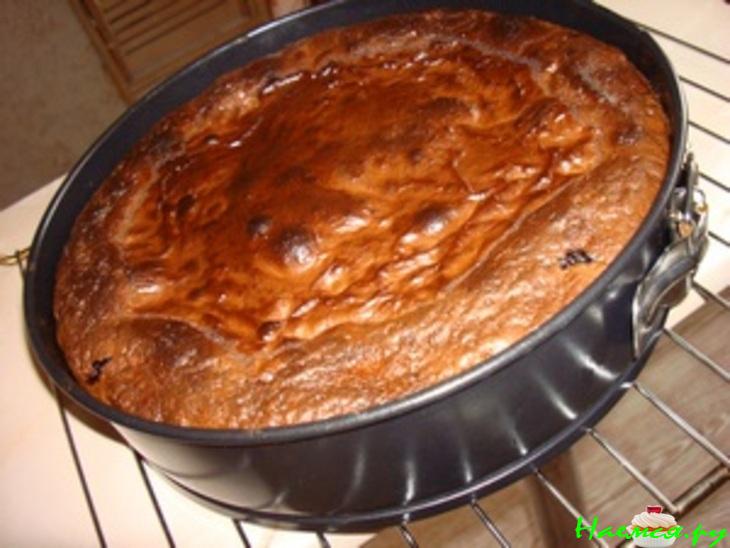 Творожно-клюквенный пирог с шоколадом по-новому