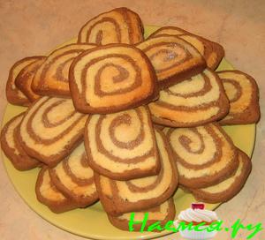 Печенье двухцветное "Спиралька"